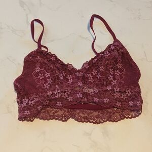 Gilly Hicks Burgundy Lace Bralette
